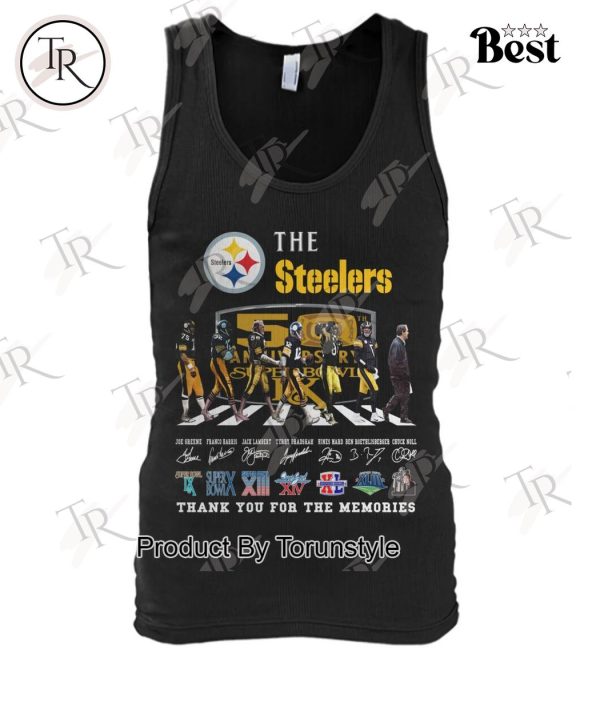 The Steelers 50th Anniversary Super Bowl Thank You For The Memories T-Shirt