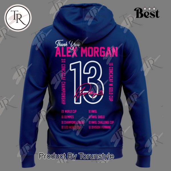 Forever San Diago Thank You Alex Morgan 13 Hoodie – Blue