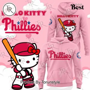 Philadelphia Phillies x Hello Kitty Night Hoodie 2024 – Pink