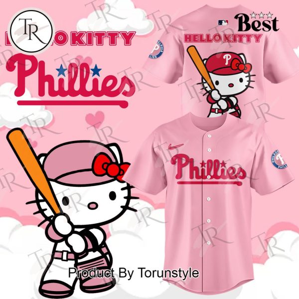 Philadelphia Phillies x Hello Kitty Night Hoodie 2024 – Pink