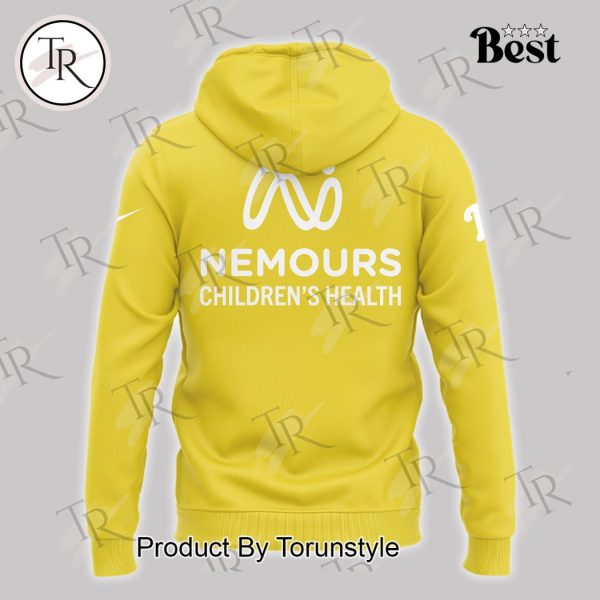 Philadelphia Phillies Nemours Children’s Health Childhood Cancer Awareness Hoodie