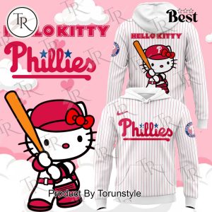 Philadelphia Phillies x Hello Kitty Night Hoodie 2024 – White