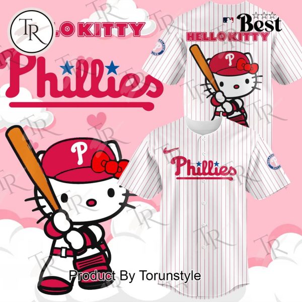 Philadelphia Phillies x Hello Kitty Night Hoodie 2024 – White