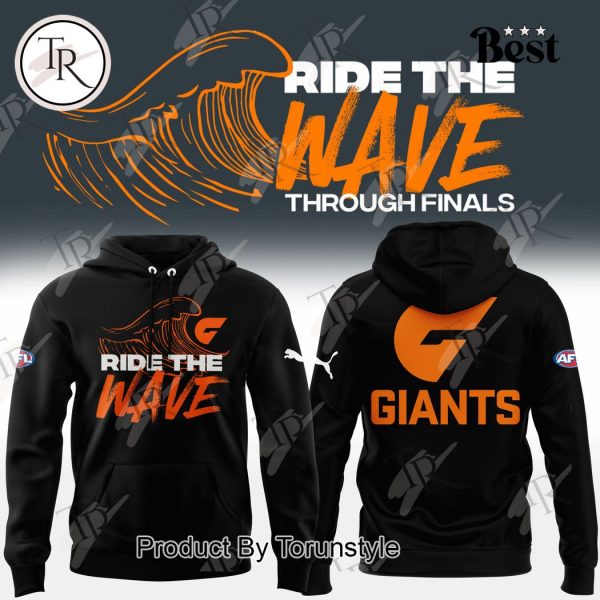 GWS Giants Ride The Wave Through Finals Hoodie – Black