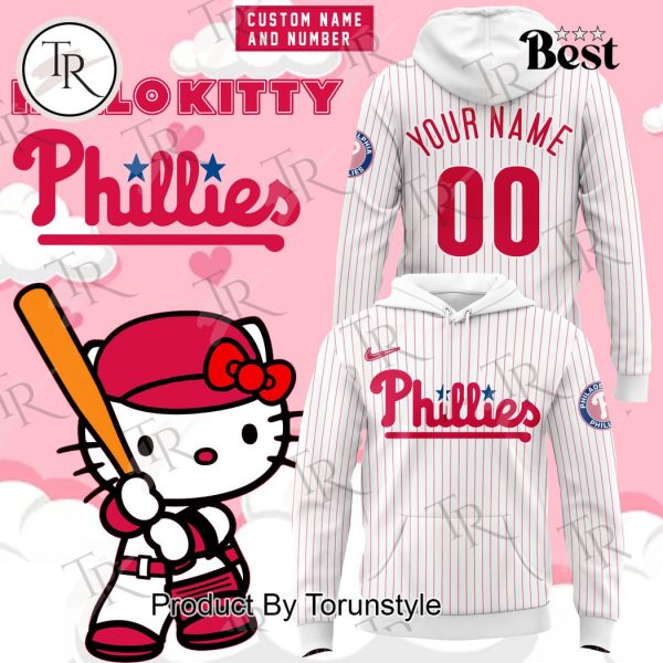 Personalized Philadelphia Phillies x Hello Kitty Night Hoodie