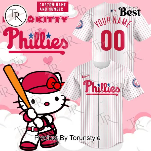 Personalized Philadelphia Phillies x Hello Kitty Night Hoodie