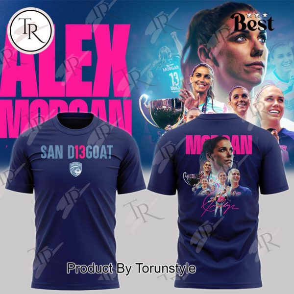 San D13goat Thank You Alex Morgan Hoodie – Blue