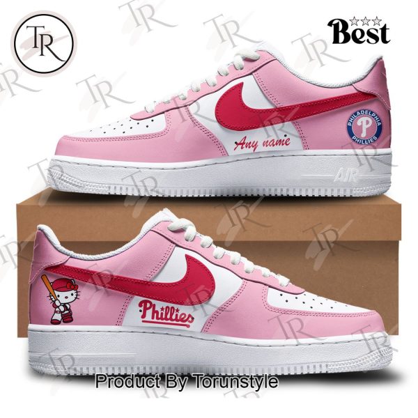 Philadelphia Phillies x Hello Kitty Night Custom Air Force 1 Sneakers