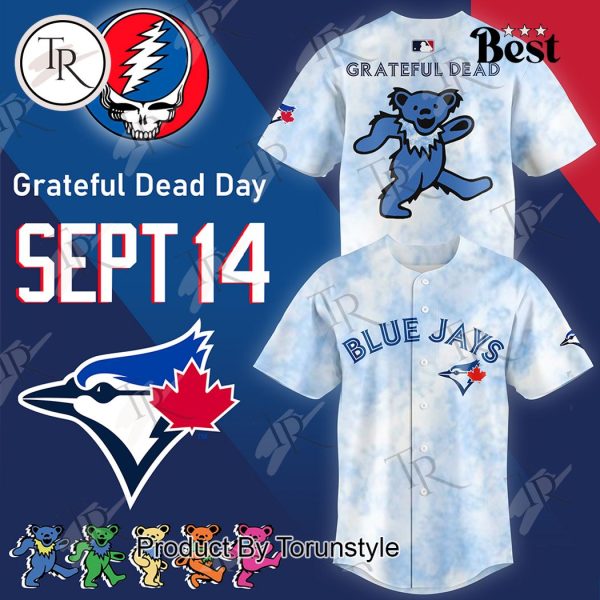 Toronto Blue Jays X Grateful Dead Day Sept 14 Baseball Jersey