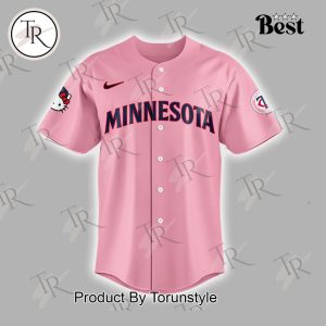 Minnesota Twins x Hello Kitty Day Baseball Jersey – Pink