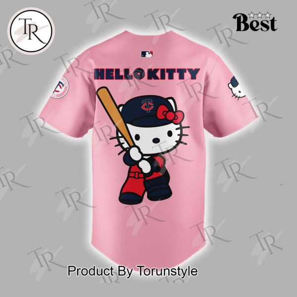 Minnesota Twins x Hello Kitty Day Baseball Jersey – Pink