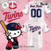 Minnesota Twins x Hello Kitty Day Baseball Jersey – Pink