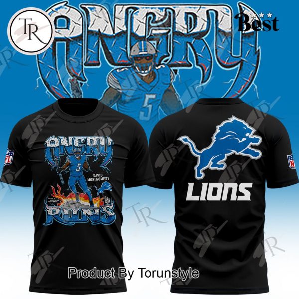 Detroit Lions David Montgomery Angry Runs Hoodie