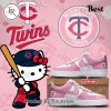 Personalized Minnesota Twins x Hello Kitty Day Baseball Jersey – White