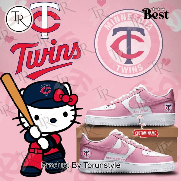 Minnesota Twins x Hello Kitty Day Air Force 1 Sneakers