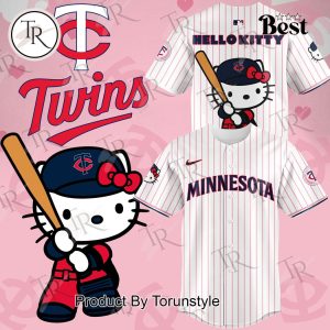 Minnesota Twins x Hello Kitty Day Baseball Jersey – White