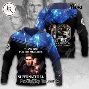 Thank You For The Memories Supernatural 2005 – 2024 Hoodie