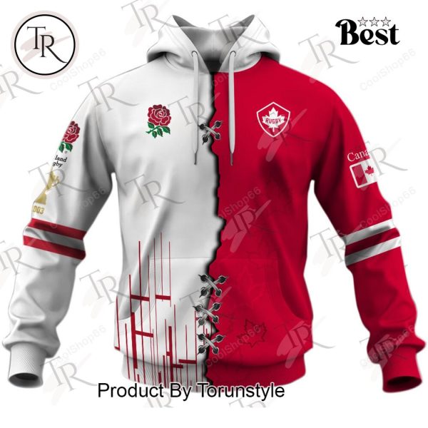 Canada Rugby x England Rugby Red Roses Hoodie