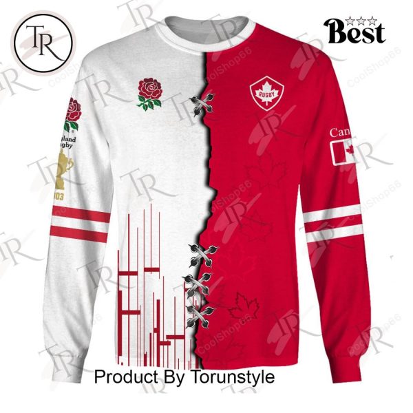 Canada Rugby x England Rugby Red Roses Hoodie