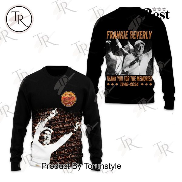 Frankie Beverly Thank You For The Memories 1946 – 2024 Hoodie