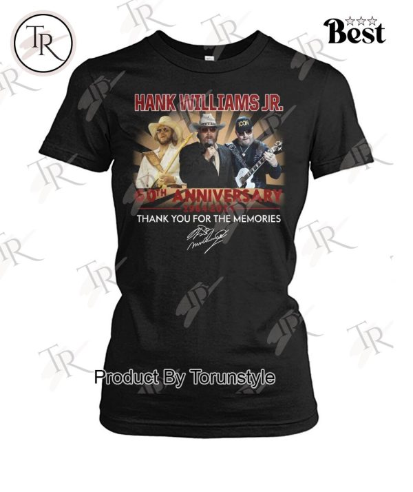 Hank Williams Jr. 60th Anniversary 1964 – 2024 Thank You For The Memories T-Shirt