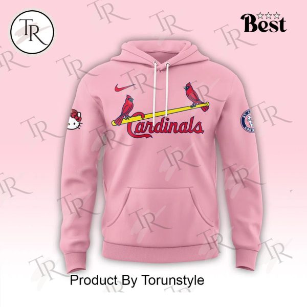 2024 St. Louis Cardinals x Hello Kitty Night September 19th Hoodie – Pink