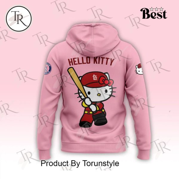 2024 St. Louis Cardinals x Hello Kitty Night September 19th Hoodie – Pink