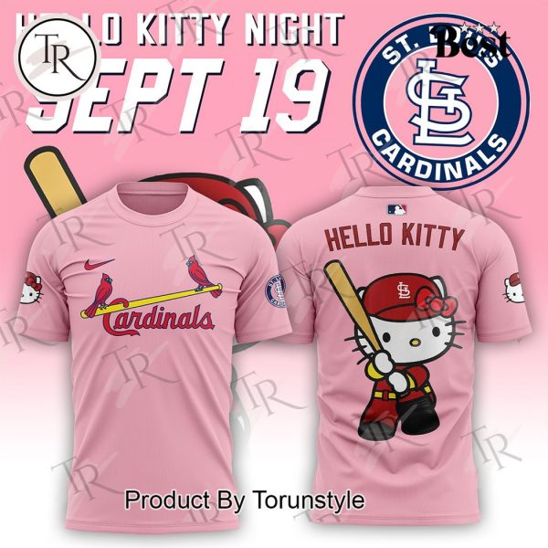 2024 St. Louis Cardinals x Hello Kitty Night September 19th Hoodie – Pink