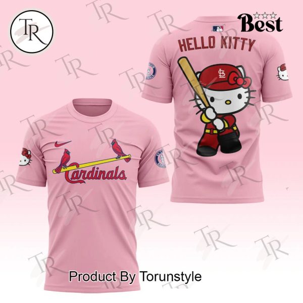 2024 St. Louis Cardinals x Hello Kitty Night September 19th Hoodie – Pink