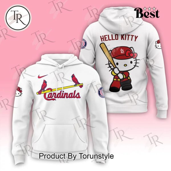 2024 St. Louis Cardinals x Hello Kitty Night September 19th Hoodie – White