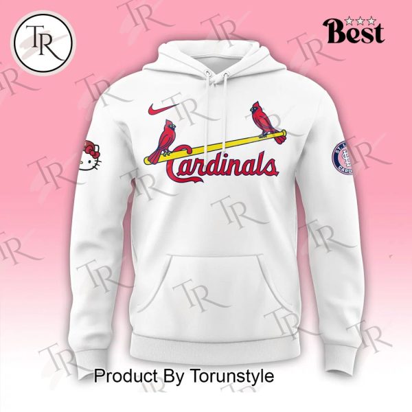 2024 St. Louis Cardinals x Hello Kitty Night September 19th Hoodie – White