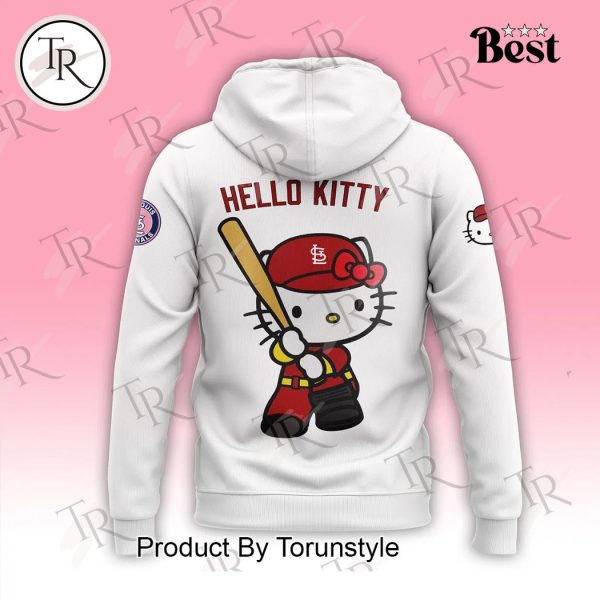 2024 St. Louis Cardinals x Hello Kitty Night September 19th Hoodie – White