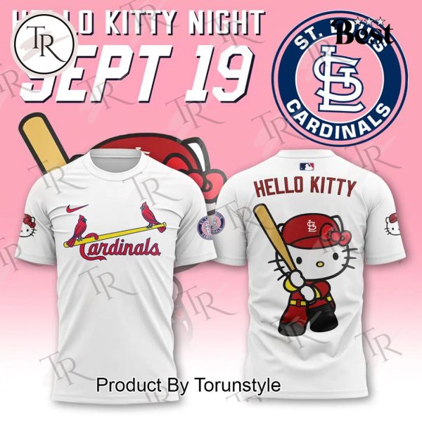 2024 St. Louis Cardinals x Hello Kitty Night September 19th Hoodie – White