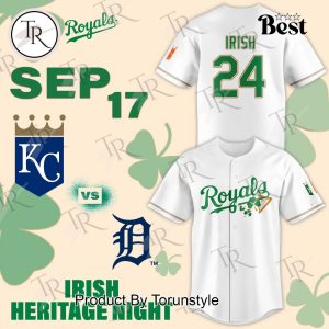 Kansas City Royals 2024 Irish Heritage Night Baseball Jersey