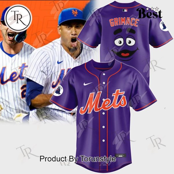 New York Mets Grimace Baseball Jersey