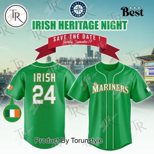 Seattle Mariners Irish Heritage Night Jersey 2024 Baseball Jersey