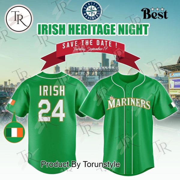 Seattle Mariners Irish Heritage Night Jersey 2024 Baseball Jersey