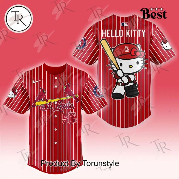 St. Louis Cardinals x Hello Kitty Night Sept 19 Baseball Jersey – Red