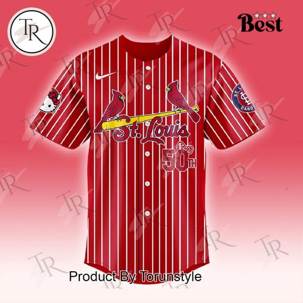 St. Louis Cardinals x Hello Kitty Night Sept 19 Baseball Jersey – Red