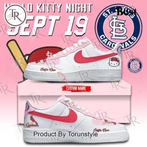 2024 St. Louis Cardinals x Hello Kitty Air Force 1 Sneakers