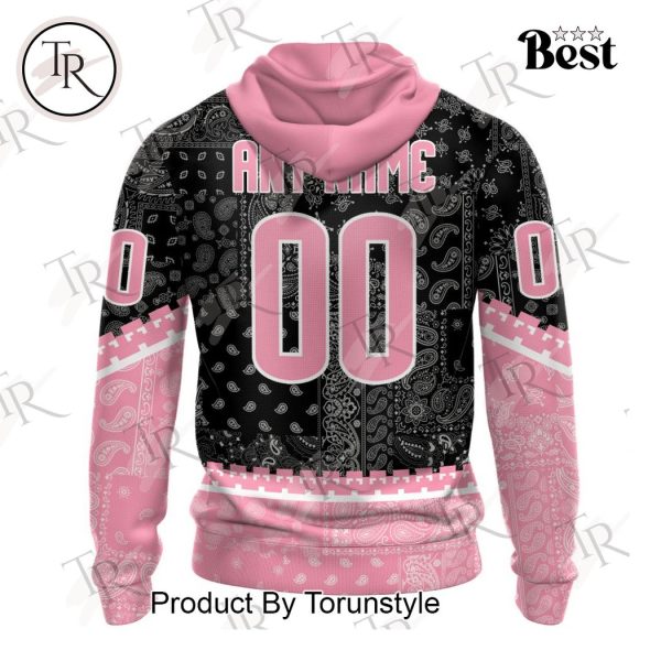 NHL Arizona Coyotes Special Pink Paisley Design Hoodie