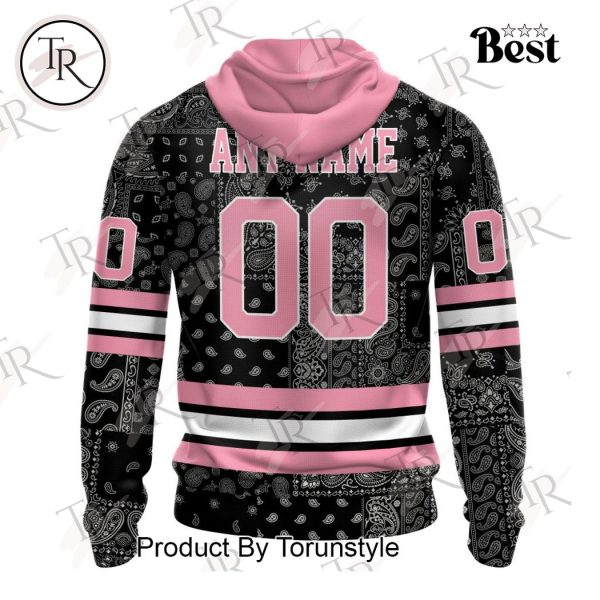 NHL Boston Bruins Special Pink Paisley Design Hoodie