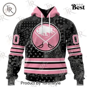 NHL Buffalo Sabres Special Pink Paisley Design Hoodie