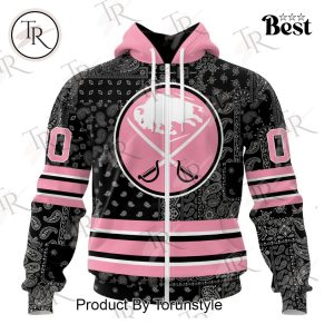 NHL Buffalo Sabres Special Pink Paisley Design Hoodie