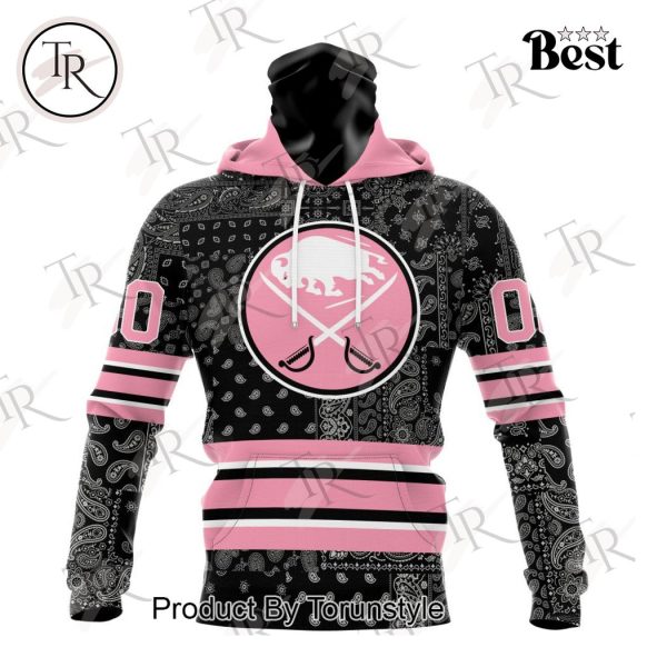 NHL Buffalo Sabres Special Pink Paisley Design Hoodie