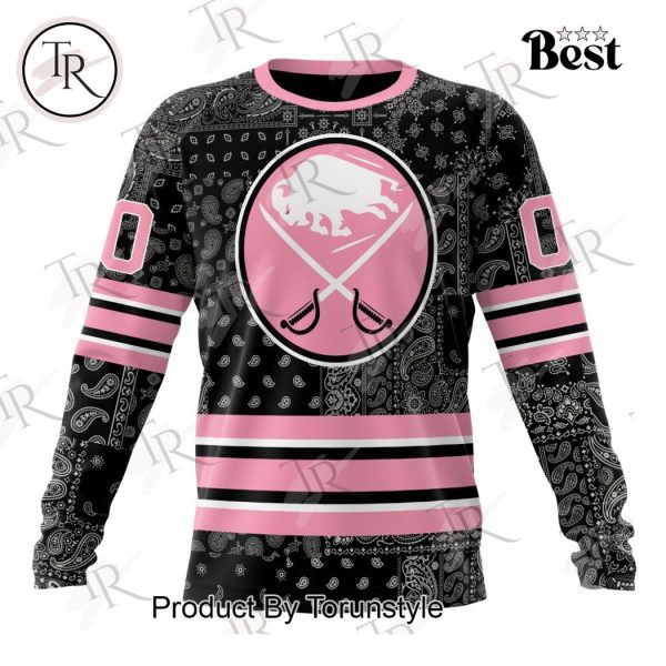 NHL Buffalo Sabres Special Pink Paisley Design Hoodie