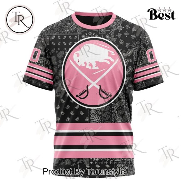 NHL Buffalo Sabres Special Pink Paisley Design Hoodie