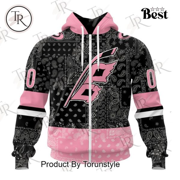 NHL Carolina Hurricanes Special Pink Paisley Design Hoodie