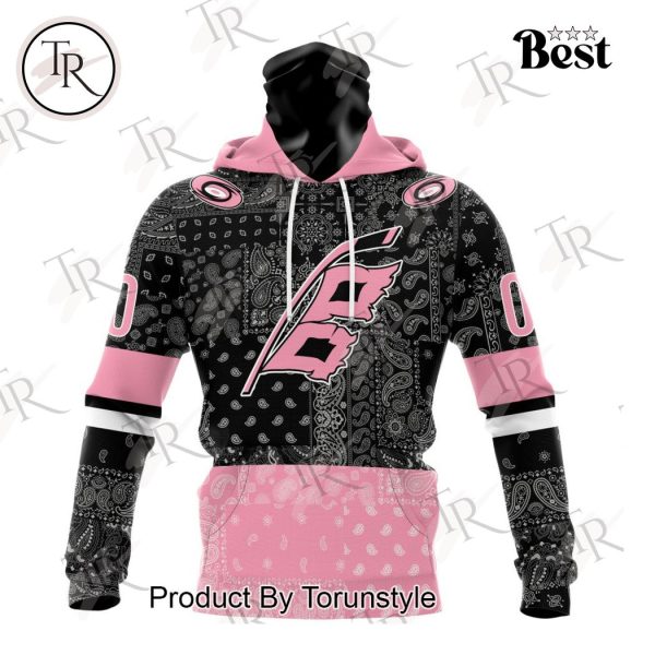 NHL Carolina Hurricanes Special Pink Paisley Design Hoodie