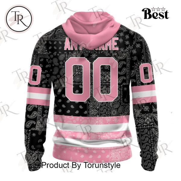 NHL Chicago Blackhawks Special Pink Paisley Design Hoodie